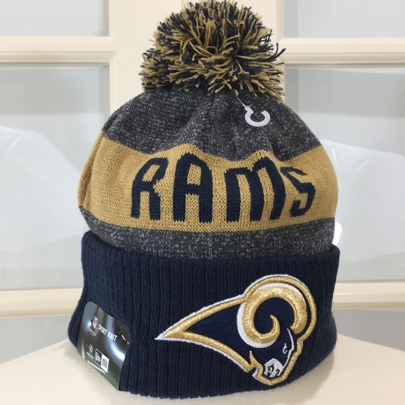 NFL Accessories - New / Los Angeles RAMS NFL Knit Beanie W/ Pom Pom
